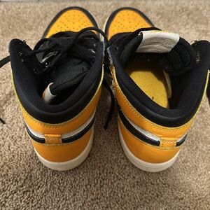 Jordan Kids Air Jordan 1 GS Yellow Toe